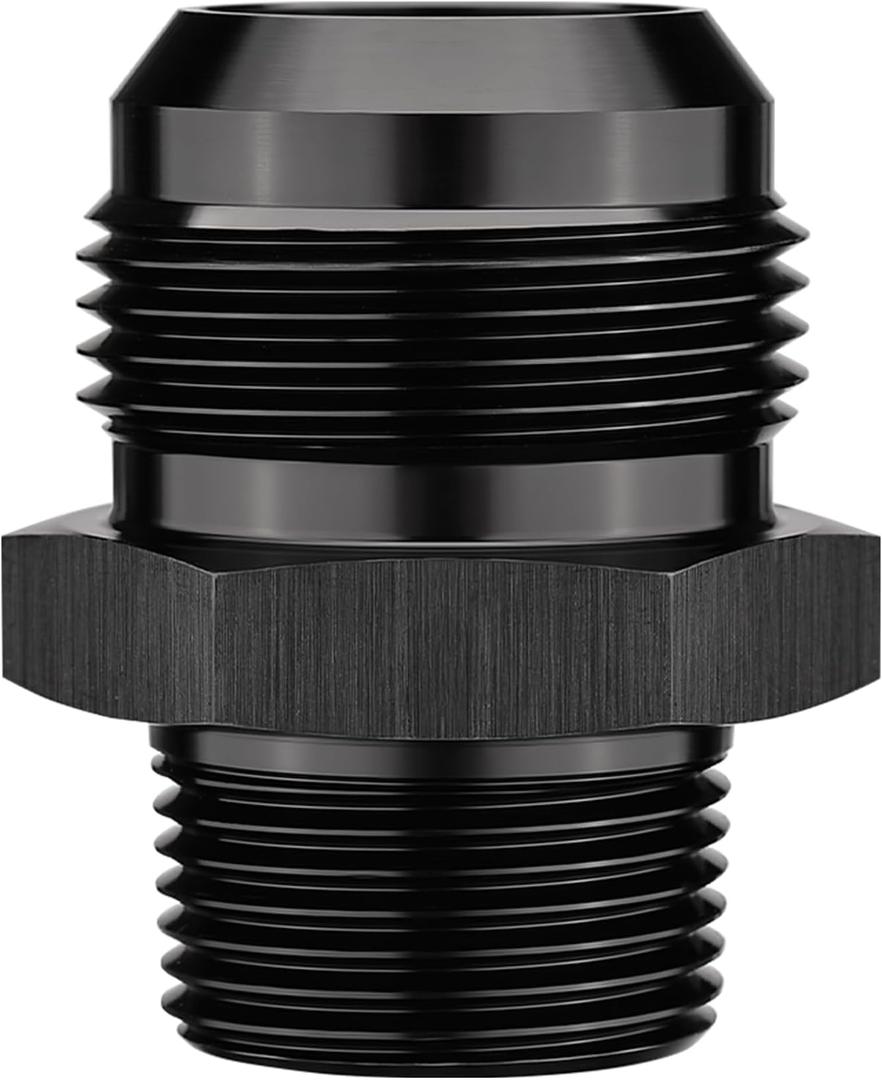 EVIL ENERGY 16AN Male Flare to 3/4" NPT Pipe Fitting Adapter Straight Aluminum Black