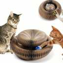 Interactive Cat Scratcher with a Toy