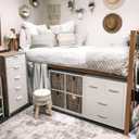 BOLUO Closet Drawers White 4 Drawer Dresser for Closet Organizers and Storage Bedroom Dorm Modern, Size: 15.7"D x 21.1"W x 23.4"H (4 Drawers)