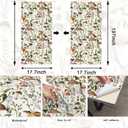 Mushroom Wallpaper Peel and Stick Wallpaper Boho 17.7" x 197" Self Adhesive Removable Wall Paper Leaf Forest Mushroom Contact Paper for Countertops Cabinet Decor