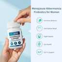 Menopause Probiotic Supplements for Women - 60 Billion CFU Akkermansia Probiotics for Hormone Balance, Night Sweats, Hot Flashes Relief, Gut Health - 60 Ct
