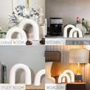 Defined Deco Ceramics Arch Decorative Objects,Neutral Home Decor for Shelves,Shelf Decor Aesthetic,Home Decorations for Living Room Decor,