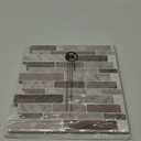 WOWSTAR 10-Sheet Peel and Stick Tiles, Marble Look Kitchen Backsplash Tiles, 12"x12" Multi (Brown)