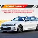 2PCS Door Handle Covers Left Front and Right Front Compatible with BMW 320, 328, 330, 335, M3 2012-2018 & BMW 428, 435, M4 2014-2017(Carbon Fiber Black)