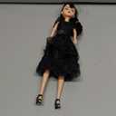11.5 inch Dolls with Gift Box, Black Doll with Thing Hand, Black Dress, Gift for Fans