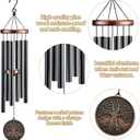 Tree of Life Wind Chimes for Outside, Gift for Men Women | 32in Resin 3D Tree Relief Windchimes for Patio Yard Garden Decor