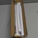 Shower Curtain Rod 31-68 in Adjustable Curtain Rod No Drilling Tension Shower Rod Stainless Steel for Door Curtain, Closet, RV, White