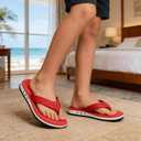 KVbabby Kids Flip Flops Boys Girls Thong Sandals Comfortable | Lightweight,Anti-slip (Red)
