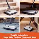 CLEANHOME Carpet Sweeper Manual Cordless - Non-Electric Push Sweeper for Pet Hair & Debris on Carpets & Rugs, Includes Cleaning Tool & Extra Replacement Roller