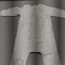 Newborn Baby Girls Embroidery Romper Infant Bodysuit Christening Baptism Footed Outfits Jumpsuit (3-6 Months, White-02)