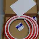 3/4 Inch Flexible White Rubber Trim, Peel and Stick Quarter Round Molding with 3M Tape, Self-Adhesive Bathtub Trim, Suitable for Doors, Windows, Countertops and More