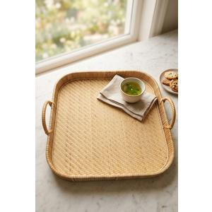 Infuse 1 Rectangular Bamboo Tray 15x15 Inch