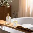 Reed Diffuser - Linen 4.06oz (120ml) 1 Pack Essential Oil Reed Diffuser Set with 8 Sticks, Long Lasting Fragrance for Home, Bathroom, Bedroom, Room, Decor