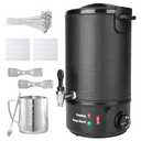 POWLAB Commercial 8L Wax Melter for Candle Making - Electric Candle Maker Machine with Easy Pour Spout, Temperature Control & Quick Melt Design - Ideal for Soap, Soy Wax, Home or Business Use