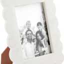 Mud Pie Scalloped Marble Frame, Large, 5x7