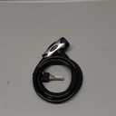 Amazon Basics Bike Cable Lock, 6 Feet, Black