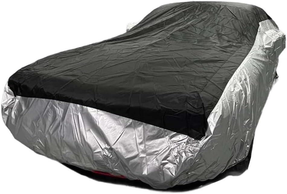 Black and Silver Fit Dodge Challenger 2008-2024 Car Cover Full Exterior Seal Skin Outdoor Car Covers for Automobiles All Weather Waterproof