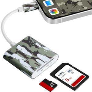 Trail Camera Viewer, Game Camera SD Card Reader for Hunters to View Images and Videos for iPhone 15 or Later and Android (USB-C)