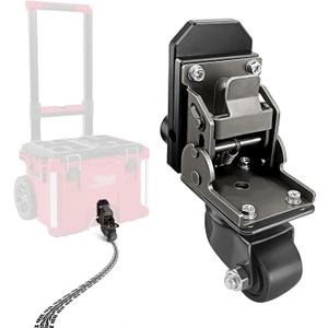 Upgraded Steel Construction Front Wheels,Packout Caster Wheel kit fit for Milwaukee Packout Rolling Tool Box- Accessories for Packout Toolbox,200 Lbs Capacity