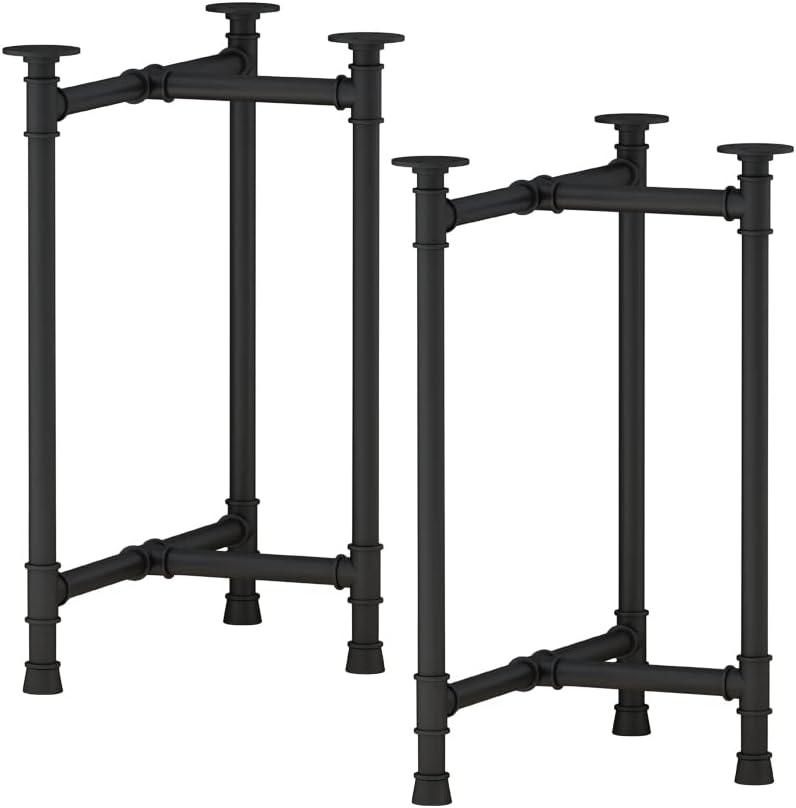 Industrial Table Leg Metal Pipe Desk Legs, Heavy Duty Vintage Furniture Legs, Dining Legs Coffee Table Bench Legs 28 inch Set of 2