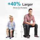 imodomio Retractable Portable Toilet Camping Toilet - Adjustable Height Camp Toilet Portable Potty for Camping, Car, Travel, Boat, Beach, Tent and Emergency Use