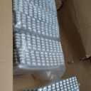 Nuanchu 50 Pcs Plush Foam Interlocking Floor Mat Climbing Area Rugs 11.81 x 11.81 Inch Square Soft Fluffy Tiles with Border Play Mat Flooring Tiles for Home Playroom Decoration (Gray) (Grey)