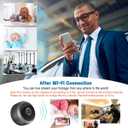 2 x Mini Security Camera, A9 Mini Camera, 1080P HD WiFi Home Indoor Outdoor Camera for Baby/Pet/Nanny, IP Camera Remote Viewing for Security with iOS,Android Phone APP