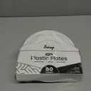 SETUP 60-Piece White Plastic Dinnerware Set  30 10.25" Dinner & 30 7.5" Salad Plates  Heavy-Duty Disposable for Weddings, Catering, Parties