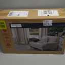 Canarm Reed Table - 18.875" W x 23.625" H x 11.75" D, Brown Engineered Wood & Metal End Table for Living Room & Bedroom, Casual Style, Easy Assembly, End/Side/Nesting Table Collection