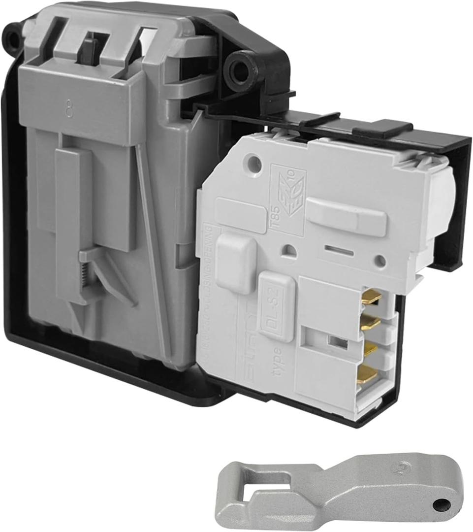 EBF61315802 Washer Door Lock Switch Assembly with Door Hook, Fit for L.G Front Load and Kenmore Washers WM3080CW WM3770HVA WM3770HVA WM3500CW WM3400CW WM3770HVA WM1388HW