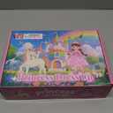 DISHIO Girls Princess Dress Up Shoes and Jewelry Boutique Upgraded Princess Shoes and Accessories with 4 Pair of Princess Play Shoes and Jewelry Set for Toddlers Little Girls Aged 3 4 5 6