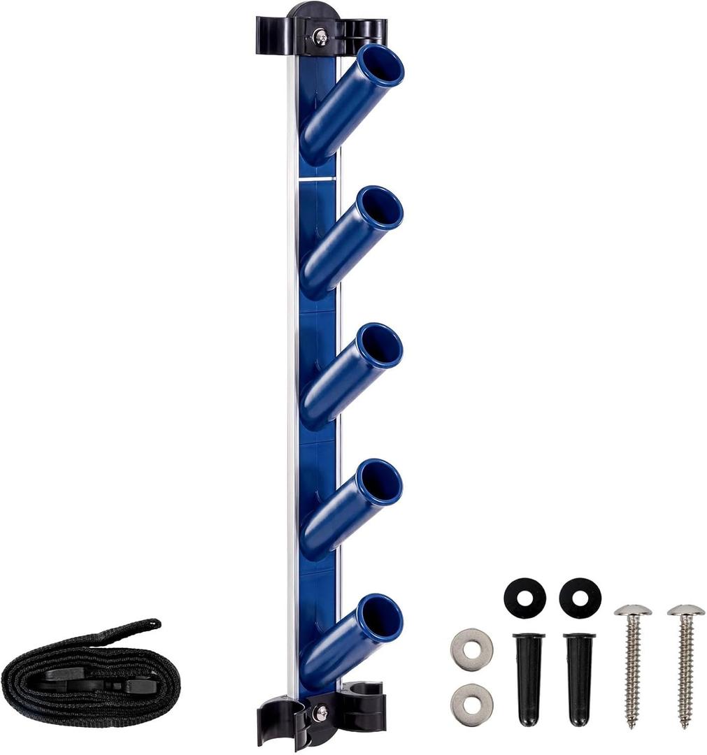 POOLAZA Pool Equipment Storage Rack - Pool Tool Organizer Holds Cleaning Accessories, Skimmer Nets, Brushes, Vacuum Heads, Vacuum Hoses, Pool Tool Holder, Hot Tub Spa & Pool Supply Storage