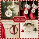 2 x Pickleball Christmas Ornament - Deck The Halls with Pickleballs Xmas Tree Decor - Sports Ornaments Gifts for Women, Men, Pickleball Fans, Players, Teams, Coaches - 2 Layer Wood