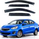 IG Window Visors Fit for 2017-2024 Mitsubishi Mirage G4 Sedan, Out-Channel Rain Guards Vent Wind Deflectors 4PC, Car Accessories for 17-24 Mirage G4 Sedan (Excludes Hatchback)