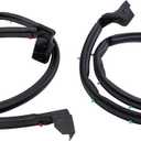 TRQ Door Weatherstrip Seal Kit Compatible with 1997-2006 Jeep Wrangler