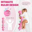 Sumobaby Infant Baby Musical Stuffed Animal Toys for 0-3-6-12 Months,Multi Sensory Toys with Crinkle and Rattles, Tummy Time Toys for Newborn Boys Girls, Caterpillar, Pink