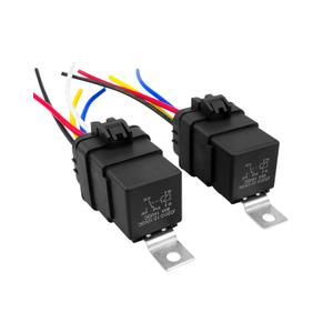 2 Pcs 5 Pin Trim and Tilt Relay Plug Socket 12V 80-amp P/N Replace 7493, 119-7493