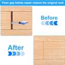 FCHO Floor Gap Fixer Tool for Laminate Floor Gap Repair Include Suction Cup and Mallet (Can't use on scraped surface floor)