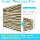 STICKGOO 3D Wall Panels for Interior Wall Decor, Wood 3D Textured Wall Decor Panels, Natural Oak Wave Design Accent Wall Panels for Living Room, Office