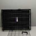 MidWest Homes for Pets Newly Enhanced Single & Double Door iCrate Dog Crate, Includes Leak-Proof Pan, Floor Protecting Feet, Divider Panel & New Patented Features (30.7"L x 19.3"W x 21.5"H, Black)