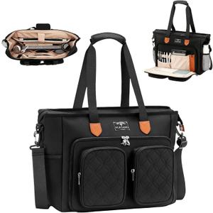 Large Bible Bag-15.7" with Shoulder Strap for Women Church Bag for Bible Study Supplies, Multifunctional Tote Bag Christian Gift for Women