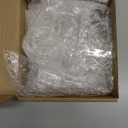 Vercraft 100 Pcs Christmas Tree Ornaments Clear Acrylic Hanging Teardrop Ornaments 5 Styles Christmas Crystal Chandelier Pendant Crystals for Centerpieces Chandelier Wedding Decor (Clear)