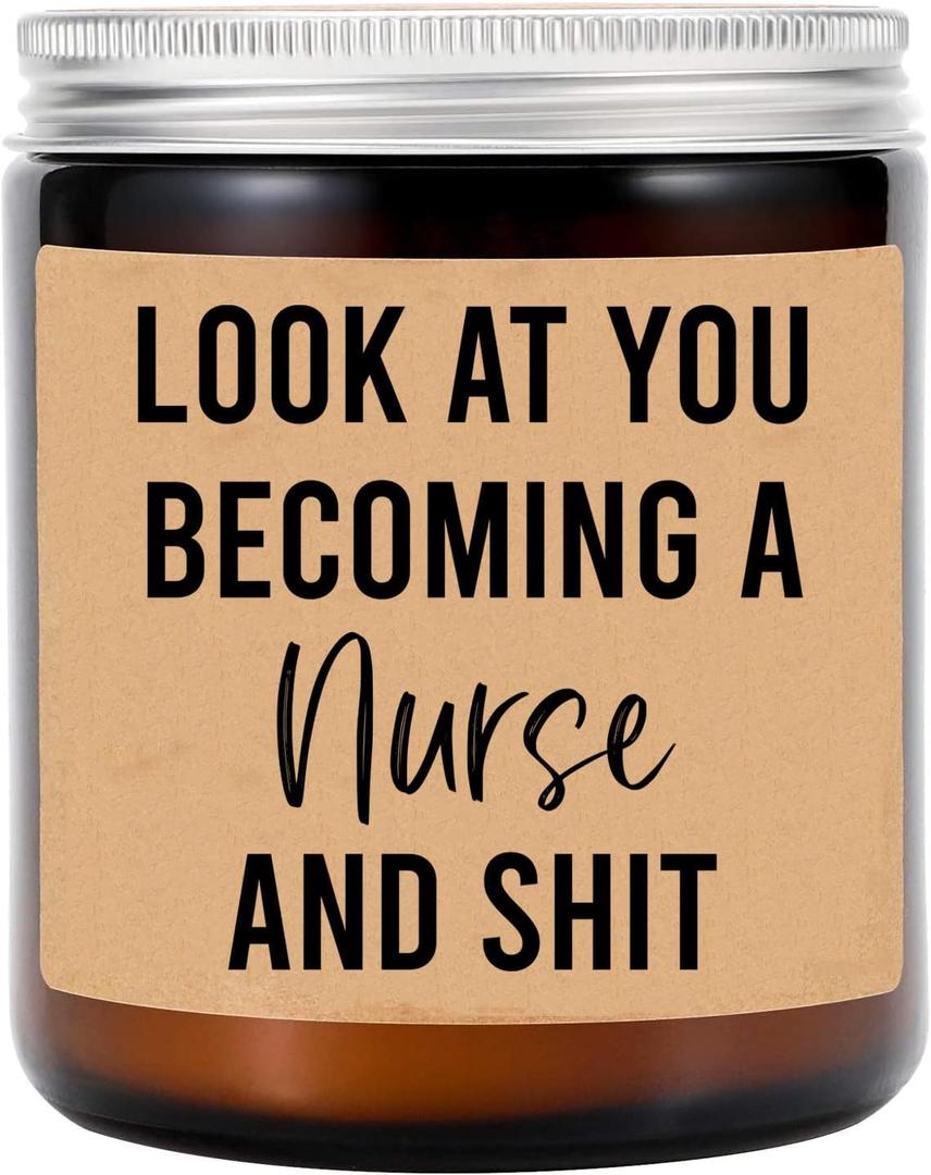 2 x Look at You Becoming A Nurse and Shit - Funny Nurse Candle - Nursing School Graduation Candle Gift - New Nurse Gift - Nurse Appreciation Gifts - Promotion Gifts for Women - Men - Coworker - Friends 2 x Look at You Becoming A Nurse and Shit - Funny Nurse Candle - Nursing School Graduation Candle Gift - New Nurse Gift - Nurse Appreciation Gifts - Promotion Gifts for Women - Men - Coworker - Friends