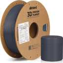 Inland PLA Basics Filament 1.75mm, 1kg Spool  Dimensional Accuracy 0.02mm, Neatly Wound, Fits Most FDM 3D Printers (Gray, 1 Pack)
