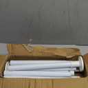 Tension Curtain Rod Extra Long White Shower Curtain Rods No Drilling Outdoor Tension Rod 31-168 inch Shower Rod Adjustable Spring Tension Rods Heavy Duty for Bathroom Patio Window Rust Proof