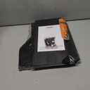 AMBIRD Wooden Step Stool - Two-Step 300 lbs Capacity With Safety Non-Slip Pads and Handles, Bamboo for Bathroom, Kitchen, Dual Height for Adults (Black) (13.2'' H)