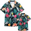 Dad and Son Matching Shirts Hawaiian Father and Son Matching Shirt Family Matching Outfits Tops