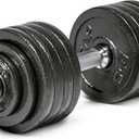 CAP Barbell 52.5 lb Set Adjustable Dumbbell Set - Single Handle | Classic Adjustable Dumbbells with Weight Plates, Star Lock Collars, and Connector for Home Gym Strength Training