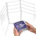 2025-2026 Mahjong Card Sleeve Holder, Fit Large Print Size(6 1/8x4 3/4), Durable Protective Cover Holder, Mahjong Card Protector Set (Transparent -4Pack)