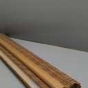 LazBlinds No Tools No Drill Cordless Bamboo Roman Shades, Light Filtering Window Treatment, Roll Up Bamboo Blinds for Windows 30'' W x 64'' H, Ceylon Light Russet